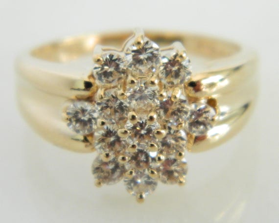 Wonderful 14K Gold Diamond Ring size 7.5 - image 1