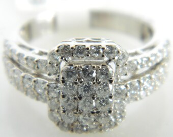 Beautiful 14K White Gold 1.0 Carat Diamond Ring