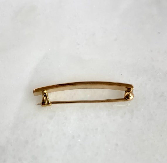 Gorgeous Vintage 14k Yellow Gold Brooch - image 2