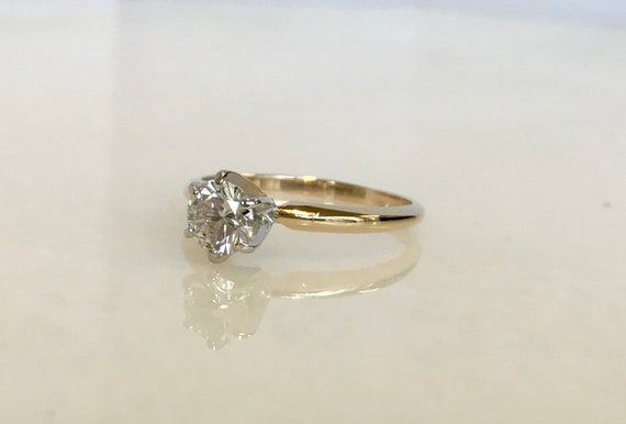 Beautiful 14k Yellow Gold Diamond Solitaire - image 2