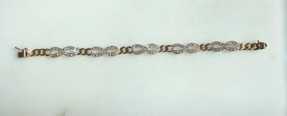 Ladies Diamond Infinity Bracelet - image 3