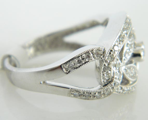 Beautiful 14K White Gold .60 Carat Diamond Ring - image 3