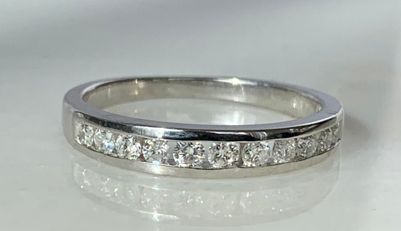 Lovely 10k channel set diamond