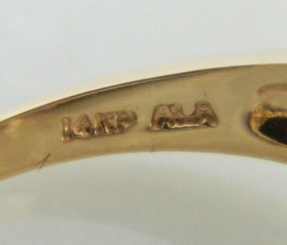 Wonderful 14K Gold Diamond Ring size 7.5 - image 3