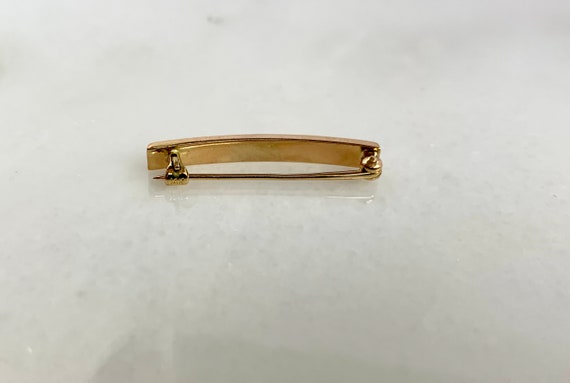 Gorgeous Vintage 14k Yellow Gold Brooch - image 3
