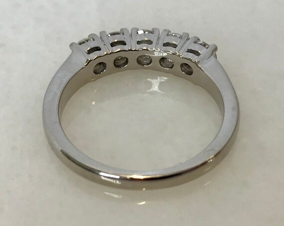 Gorgeous 14k White Gold Diamond Band 2 - image 5