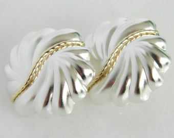 Beautiful 14K Gold & Sterling Silver Earrings