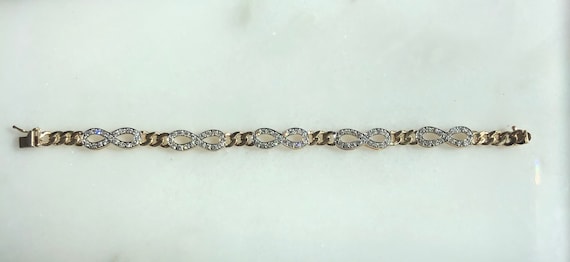 Ladies Diamond Infinity Bracelet - image 1