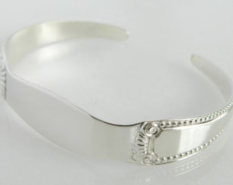 Wonderful Vintage Sterling Silver Flatware Cuff Bracelet