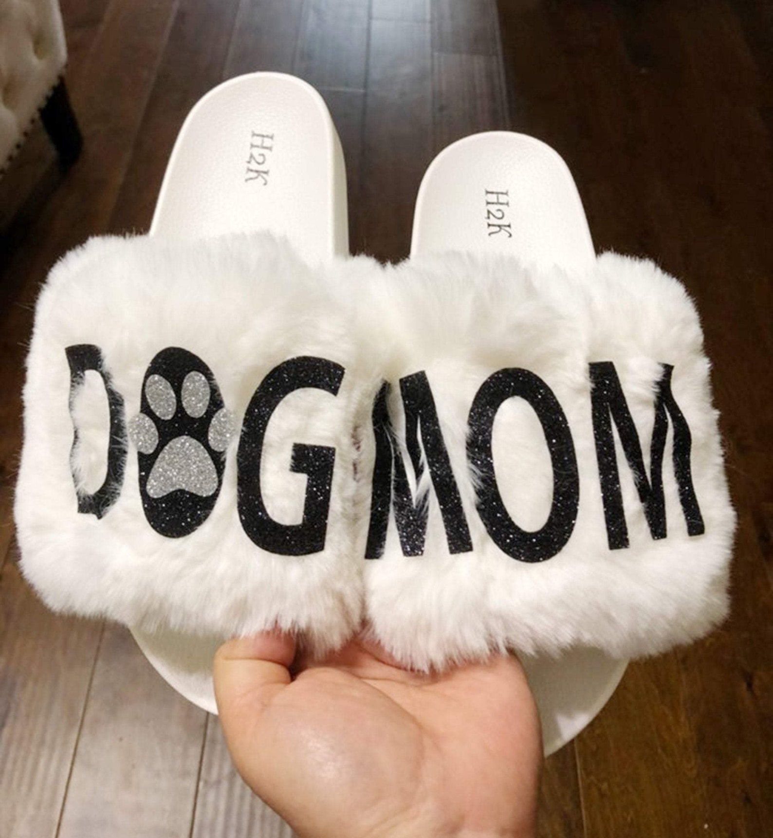 Dog Mom Slippers /flexible Slip on Open Toe Style/dog MOM Fur Etsy