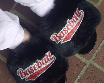 baseball boot slippers