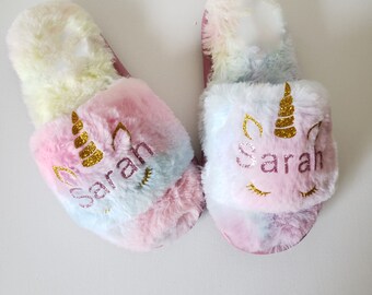 unicorn slippers size 13