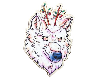 Wolf Pin - Winter Holz Wolf