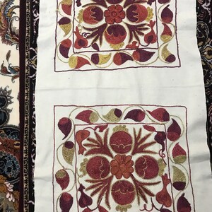 Uzbek Suzani pillow case, two sided. Can be as a bag or decorative