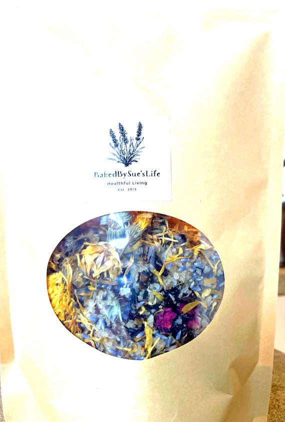 Luxury Botanical Bath Salts – Lavender, Rose, Orange, Cedar, Floral, Magnesium, Aromatherapy Self-Care