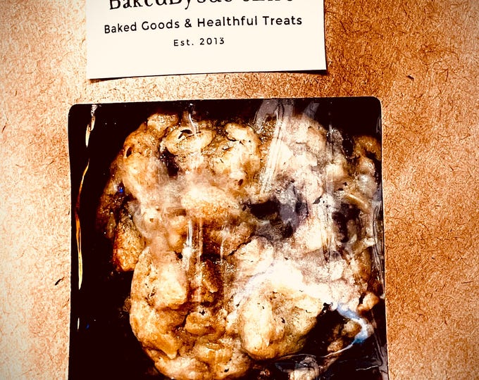 Pamper and Treats Gift Box, Artisan Oatmeal Chocolate Chip Cookie, Tea,  Birthday Gift Box For Her,  Self-Care Set, Custom Spa Gift
