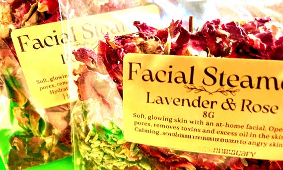 Lavender Rose Spa Gift Set, Facial Steamer, Foot Soak, Hand Scrub, Vegan Soap