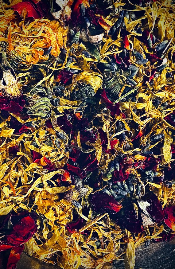 Luxury Botanical Bath and Foot Soak Salts – Lavender, Rose, Orange Cedar Calendula, Floral Aromatherapy Self-Care