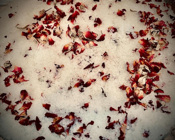 Luxury Botanical Bath Salts – Lavender, Rose, Orange Cedar Calendula, Floral Aromatherapy Self-Care