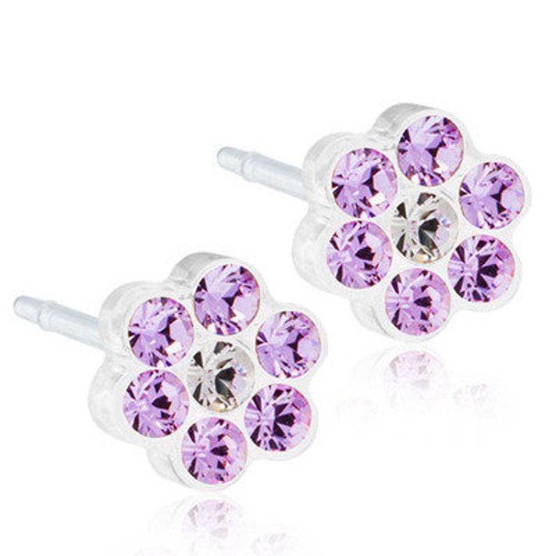 Nickel Free Earrings Hypoallergenic Earrings Flower Etsy