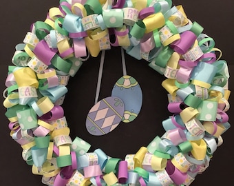 Easter Egg Ribbon Wreath