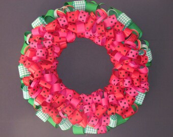 Watermelon wreath | Etsy