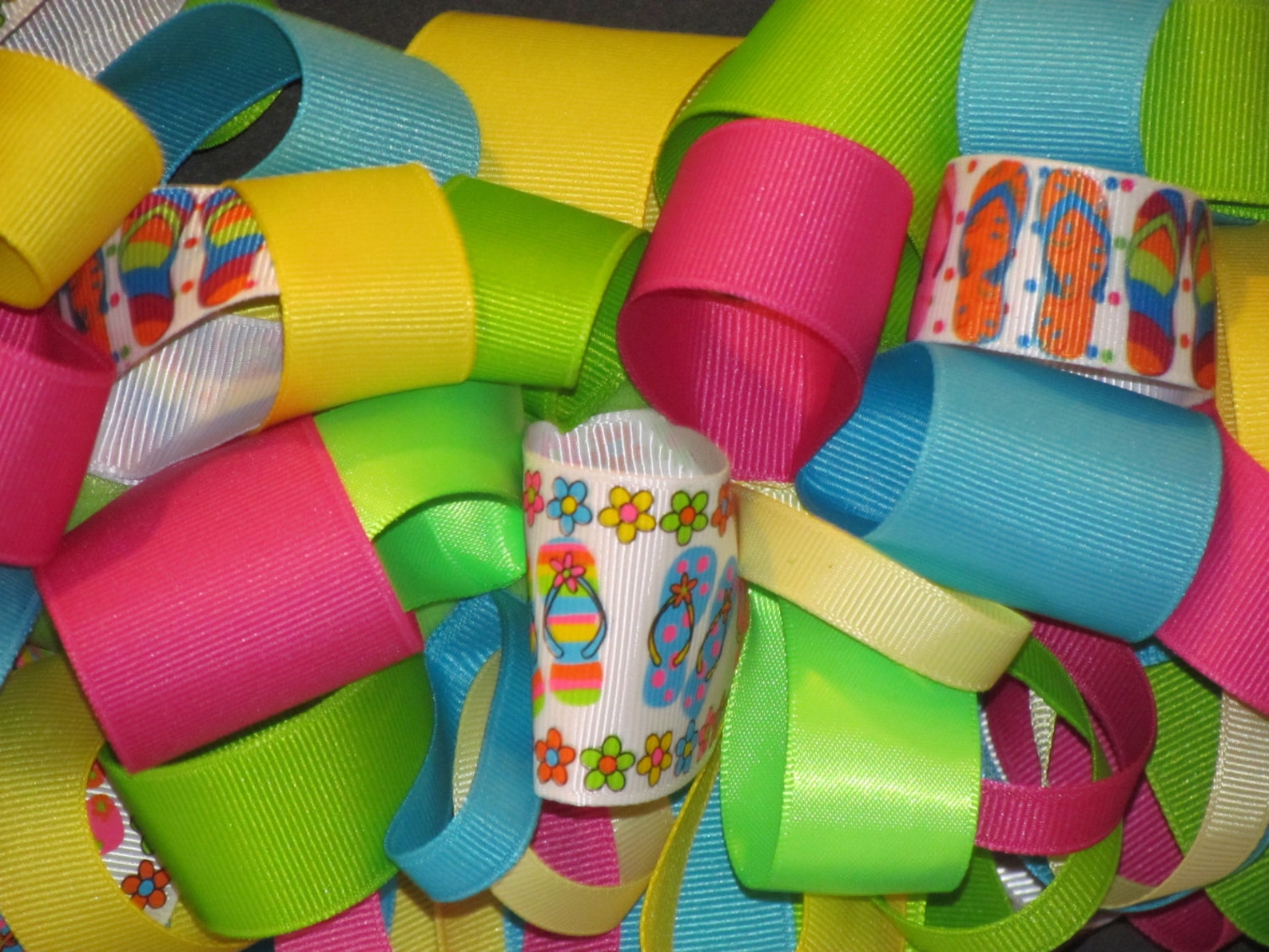 Flip Flop Ribbon Wreath - Etsy