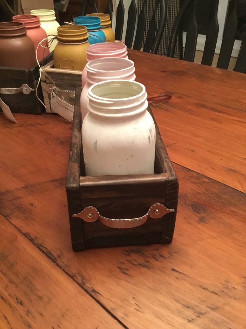 Rustic Table Centerpiece Rustic Kitchen Storage Etsy