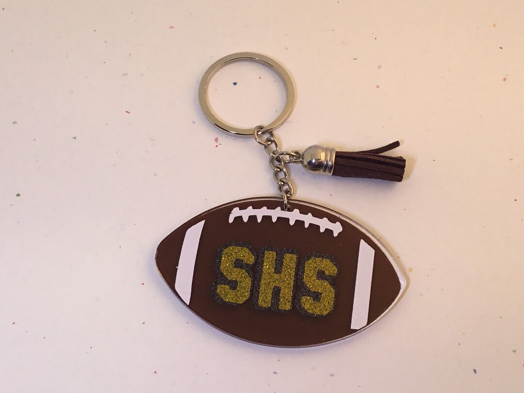 Football Keychain Etsy