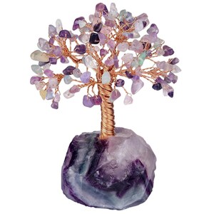 Handmade Fluorite Healing Crystal Money Tree With Natural - Etsy