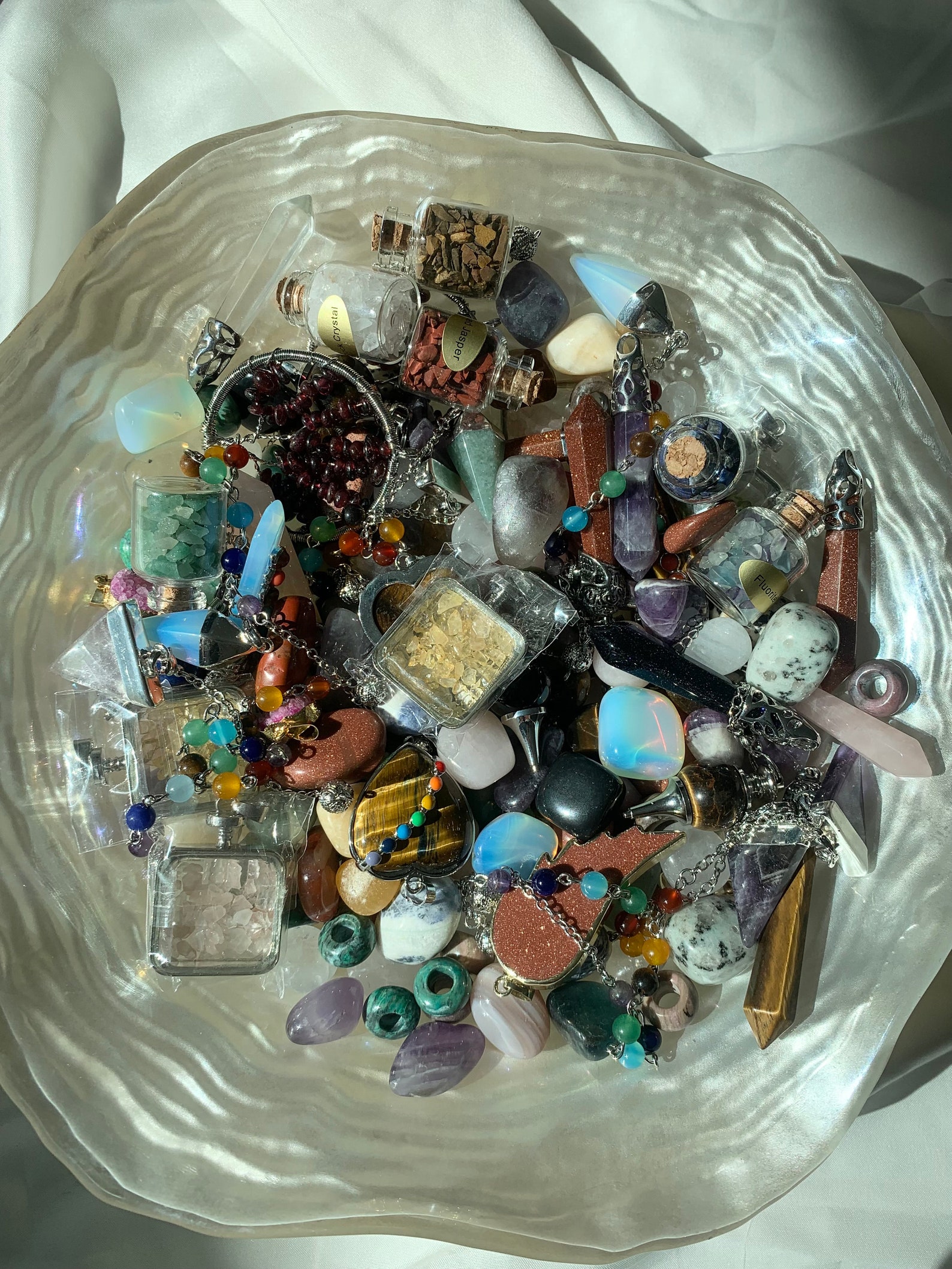 Crystal Confetti Scoop Lucky Crystal Scoop Assorted Etsy