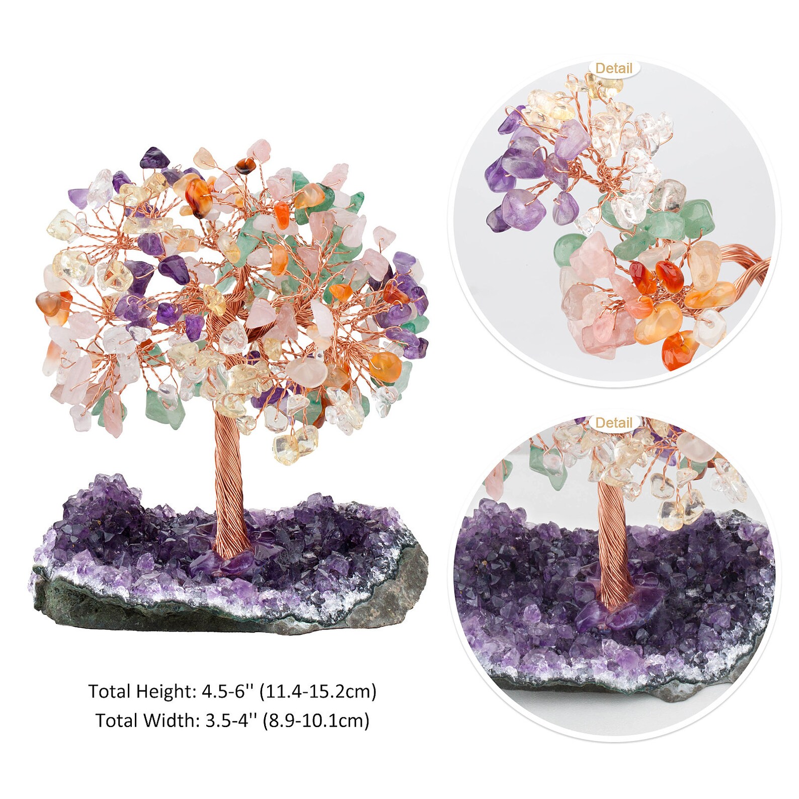 4.56 Colorful Handmade Crystals Money Tree on Natural Etsy