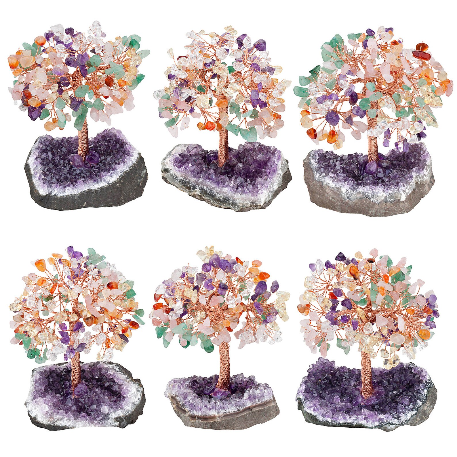 4.56 Colorful Handmade Crystals Money Tree on Natural Etsy