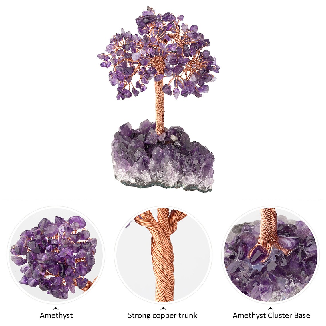 4.56 Tall Handmade Crystals Money Tree on Natural Etsy