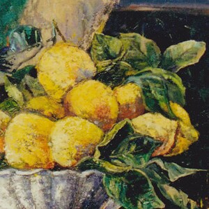 Painting. Still Life with Lemons. Original Oil Painting on board. . 67 x 63 cm Art and Collectibles. Contemporary Art. Fine Art image 3