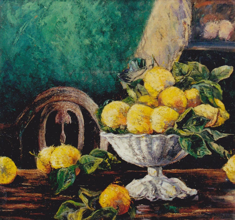 Painting. Still Life with Lemons. Original Oil Painting on board. . 67 x 63 cm Art and Collectibles. Contemporary Art. Fine Art image 1