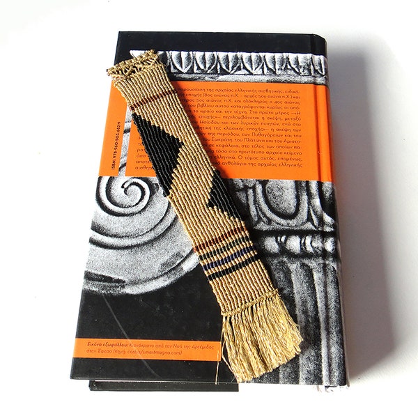 Bookmark. Micro Macrame Bookmark. Geometric Pattern. Book Accessories. Handmade Bookmark.  Gift for him and her. Book lovers.