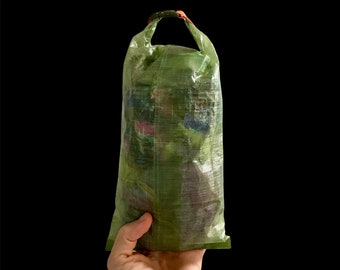 Ultralight Roll top bag 1.5 L. 1.43oz Dyneema Mini Roll top bag green, blue or white, 1.43oz