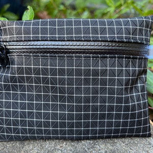 Dyneema Tarnung Brieftasche, Beutel Brieftasche ultraleichte Würfelfaser-Brieftasche 210D Gridstop mit Dyneema® Brieftasche, wasserdichter YKK-Reißverschluss, EDC Beutel