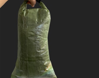 5l ultralight Dyneema Roll Top, bag 5L Green water proof sack in   1.43oz dyneema, dry bag