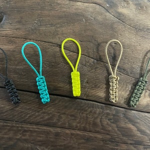 zipper pull cord, Handmade with Micro cord