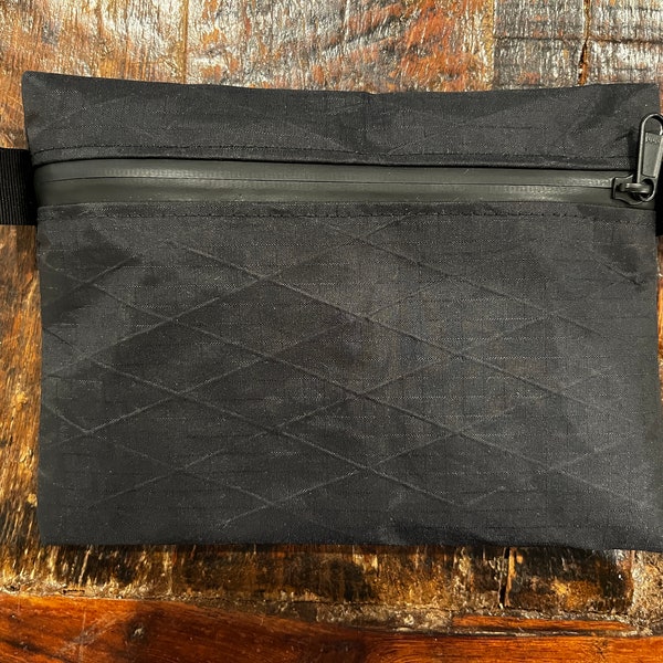 Xpac V07 pouch, ultralight wallet in Black  , with HHH  water proof Zipper