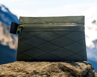 Estuche Xpac V07, ultraligero, mini cartera en verde oliva, con cremallera YKK negra impermeable, tarjetero, estuche EDC.