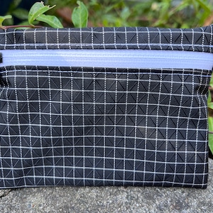 Dyneema Tarnung Brieftasche, Beutel Brieftasche ultraleichte Würfelfaser-Brieftasche 210D Gridstop mit Dyneema® Brieftasche, wasserdichter YKK-Reißverschluss, EDC Beutel