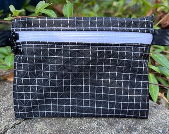 Cartera Dyneema Trail, cartera ultraligera cuben Cartera de fibra 210D Gridstop con cartera Dyneema®, cremallera YKK impermeable, bolsa EDC