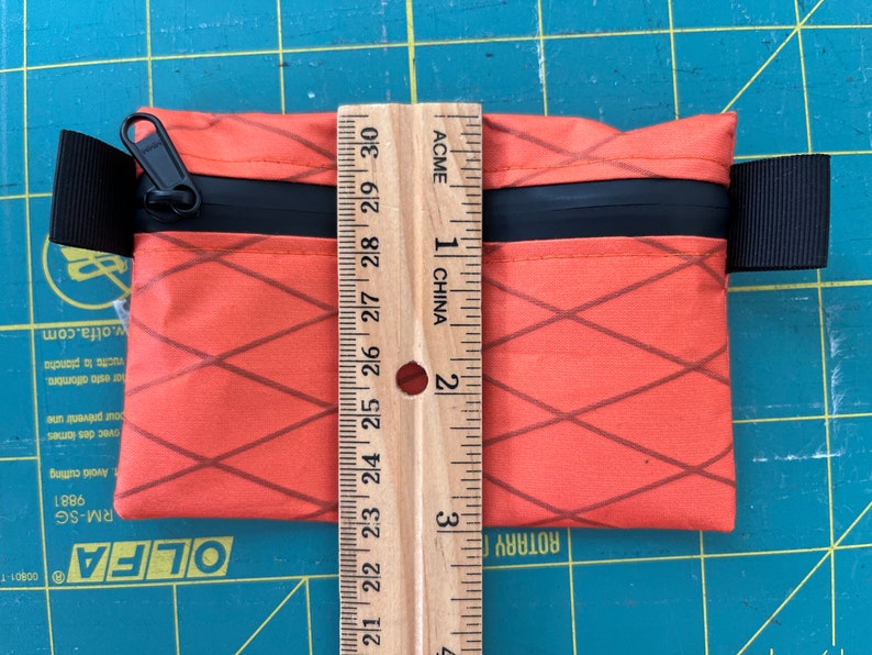 Invar Ruler Pouch Xpac V07 Pouch, Ultralight, Mini Wallet in ORANGE , With Black HHH ...