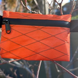 Bolsa Xpac V07, ultraleve, Mini carteira em LARANJA, com zíper HHH preto à prova d'água, bolsa para cartão de crédito, bolsa EDC