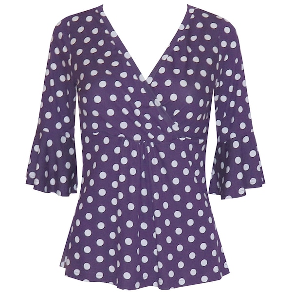 Shirt Lola Polkadots romantic blouse violet nursing suitable