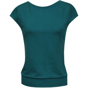 Shirt Marie comfortable yoga shirt with mini sleeves in many colors