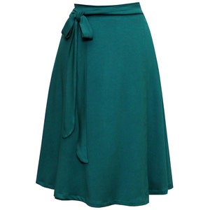 Real wrap skirt with waistband to tie, beautiful width in many colors image 1